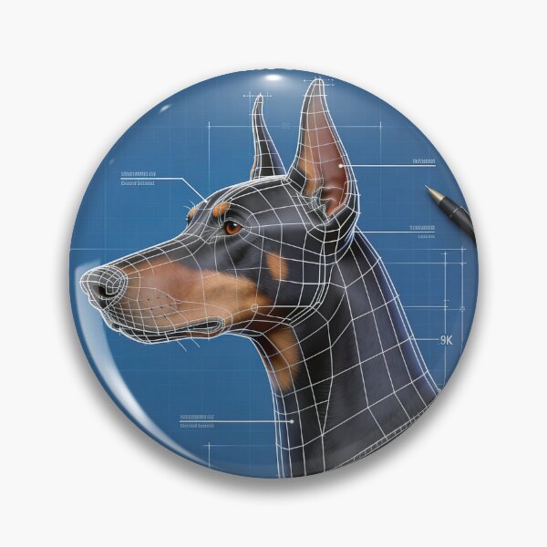 Item preview, ANATOMY OF A DOBERMAN PINSCHER // LEFT LATERAL VIEW designed and sold by Ink & Iron Studio.
