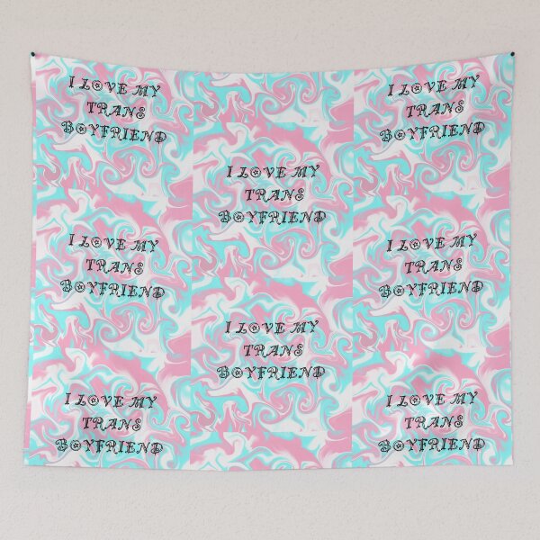 Item preview, I Love My Trans Boyfriend (Trans Pride) designed and sold by artist-wanna-be.