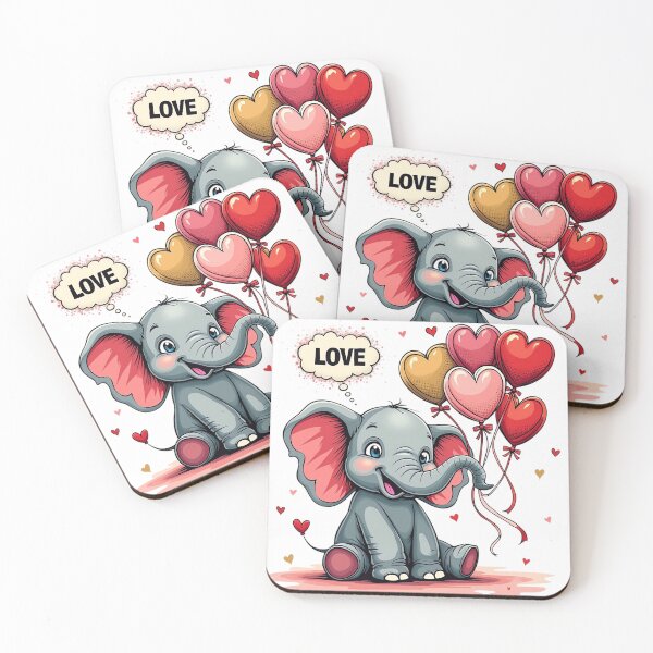 Item preview, Cute elephant love! designed and sold by fribabywonder.