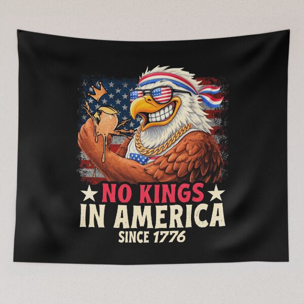 Item preview, No Kings in America March 28 2026 No Kings America Flag 1776 designed and sold by MackenzieBin.