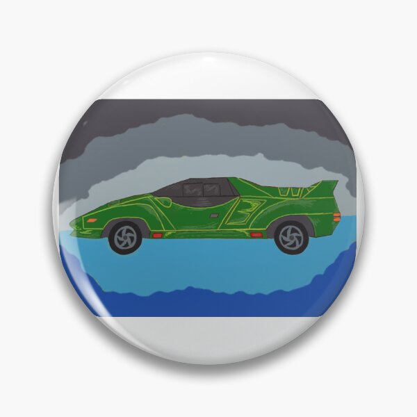 Item preview, Un coche deportivo verde designed and sold by Matt389.
