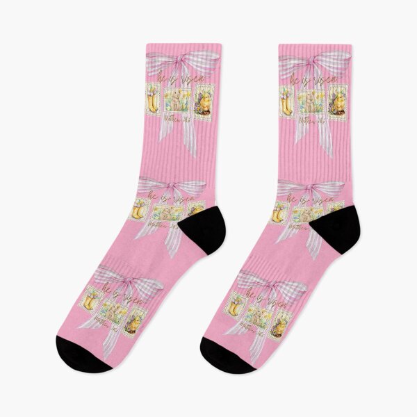 Item preview, He Is Risen, Matthew 286, Coquette, Easter Bunny And Chick, Spring Flowers designed and sold by Forevermore.