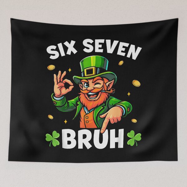 Item preview, 67 St Patricks Funny Six Seven Meme Leprechaun Boys Men designed and sold by Dear-Blue.