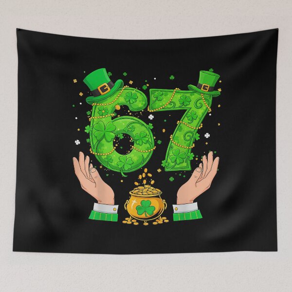 Item preview, 67 Six Seven Funny 6 7 Meme St Patricks Day Leprechaun Boys designed and sold by Dear-Blue.