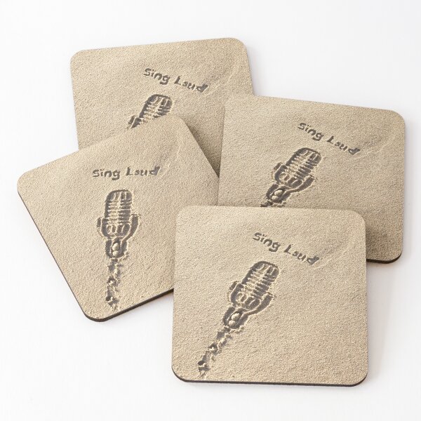 Item preview, Sing Loud Microphone Etched In Sand designed and sold by chase-thewave.