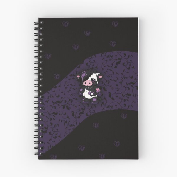 Item preview, Plush Cow Patched Up Purple Emo with Patterns designed and sold by CowlyCryptik.