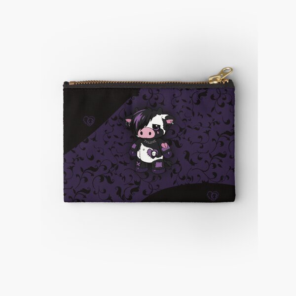 Item preview, Plush Cow Patched Up Purple Emo with Patterns designed and sold by CowlyCryptik.