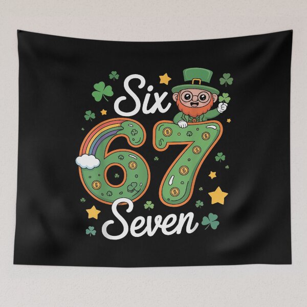 Item preview, 67 Six Seven Funny 6 7 Meme St Patricks Day Leprechaun 67 designed and sold by Dear-Blue.