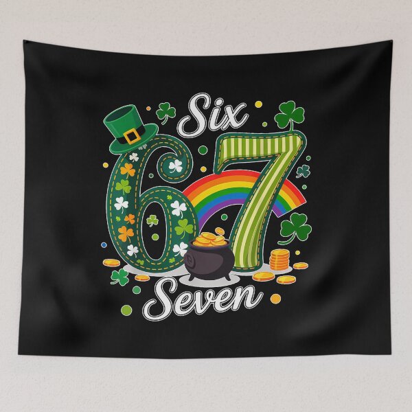 Item preview, 67 Six Seven Funny 6 7 Meme St Patricks Day Leprechaun 67 designed and sold by Dear-Blue.