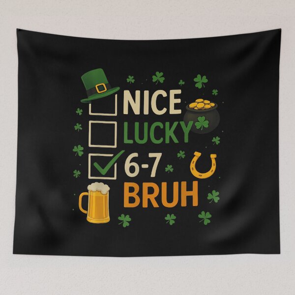 Item preview, 67 St Patricks Day Funny Six Seven Shamrock 67 Meme Irish designed and sold by Dear-Blue.