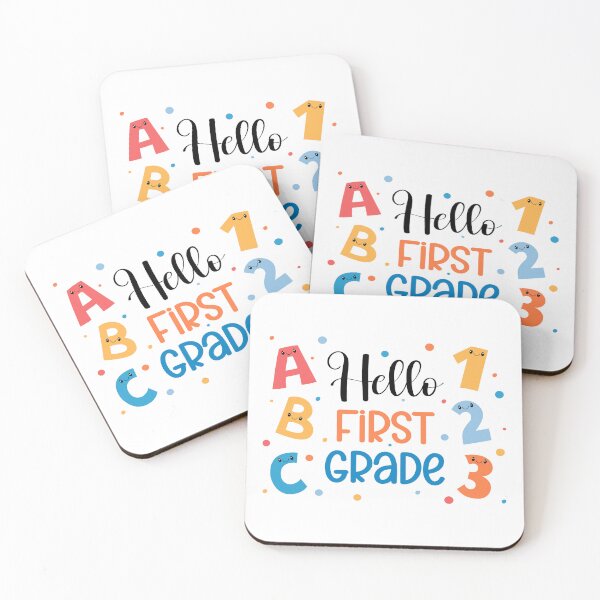 Item preview, Hello First Grade. Welcome Back to School. Cute Print for 1st Graders Elementary School designed and sold by AnnaShalygina.