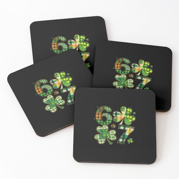 Item preview, 67 Meme Shamrock Patchwork St Patricks Day Gen Alpha Slang designed and sold by Dear-Blue.