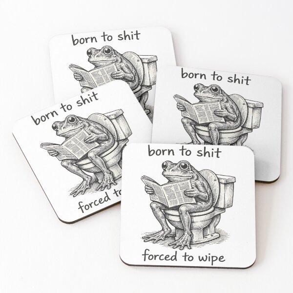 Item preview, born to shit forced to wipe designed and sold by evokerys.