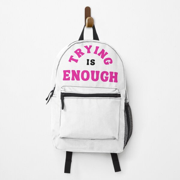 Item preview, Trying Is Enough Motivational Quote designed and sold by Bongsheila.