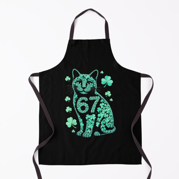 Item preview, Lucky 67 Cat Shamrock Clover St Patricks Day Irish Kitten designed and sold by Dear-Blue.
