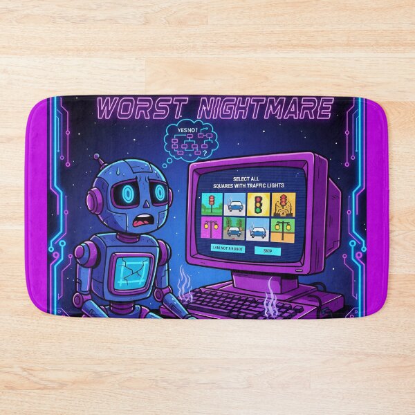 Item preview, The AI's Worst Nightmare: Select All Squares with Traffic Lights designed and sold by NeuralArt Studio.