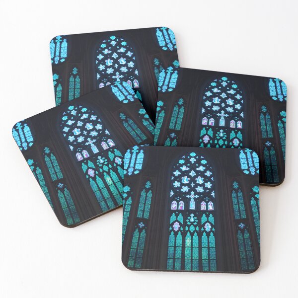 Item preview, Teal Stained Glass designed and sold by Sachie's Studio.