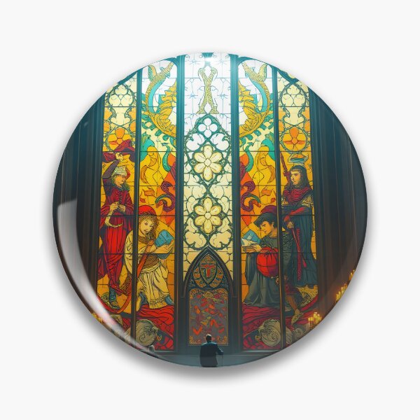 Item preview, Arched Stained Glass Fantasy designed and sold by Sachie's Studio.