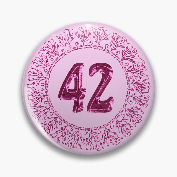 Item preview, Number 42 in Pink, Wavy, Hand-drawn Mandala Ring designed and sold by Myriel-Myriel.