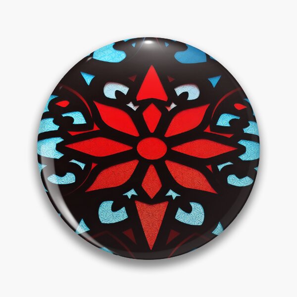 Item preview, Red Floral Stained Glass designed and sold by Sachie's Studio.