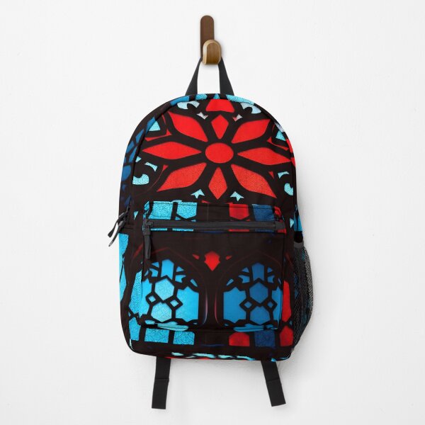 Item preview, Red Floral Stained Glass designed and sold by Sachie's Studio.