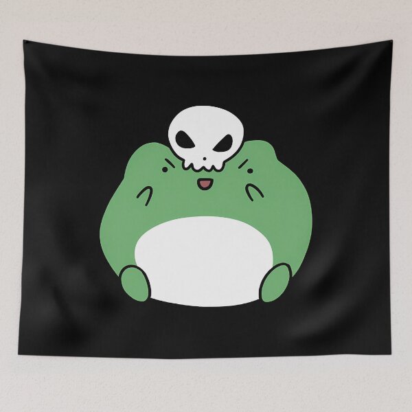 Item preview, Cute Frog With Skull Face Paint designed and sold by liuiawgpn47.