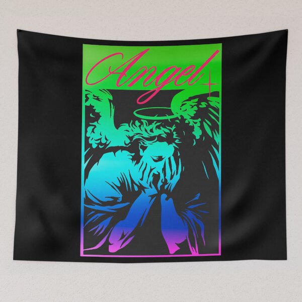 Item preview, Holographic Neon Vaporwave Aesthetic Angel  designed and sold by OWLvision33.