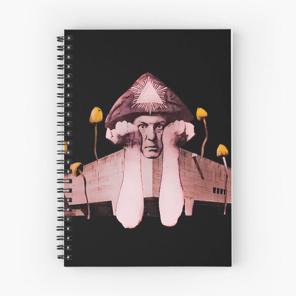 Item preview,  Aleister Crowley Collage Mushrooms designed and sold by ChantalMaillard.