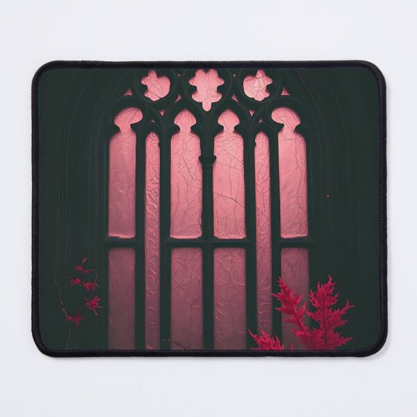 Item preview, Pink Gothic Stained Glass designed and sold by Sachie's Studio.