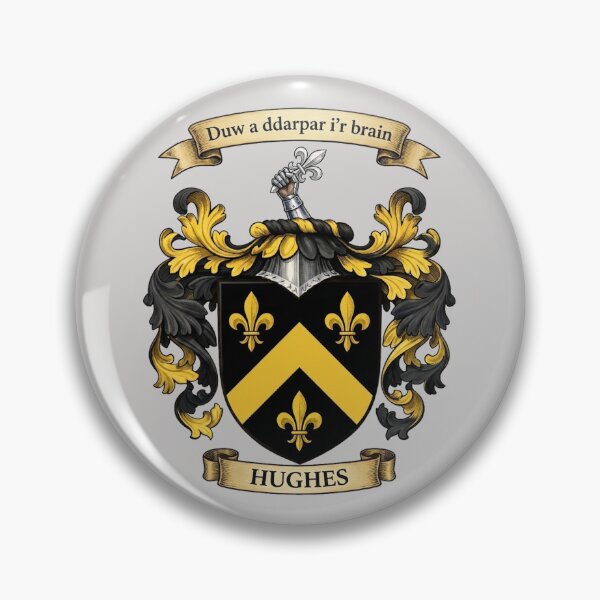 Item preview, The Hughes Family Coat of Arms designed and sold by BagTown Clans.