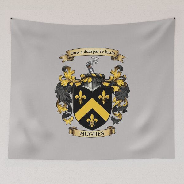 Item preview, The Hughes Family Coat of Arms designed and sold by BagTown Clans.