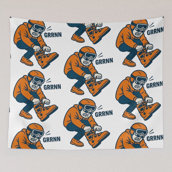 Item preview, Sir Grunts And His Ski Boots designed and sold by Mapsynergy.
