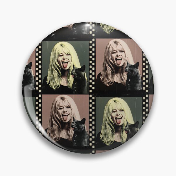 Item preview, Vintage Film Strip Portrait - Lost 60s Starlet Pop Art Halftone Print designed and sold by SammyMorry.