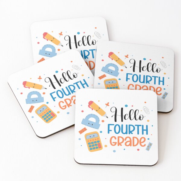 Item preview, Hello Fourth Grade. Welcome Back to School. Cute Print for 4th Graders Elementary School designed and sold by AnnaShalygina.