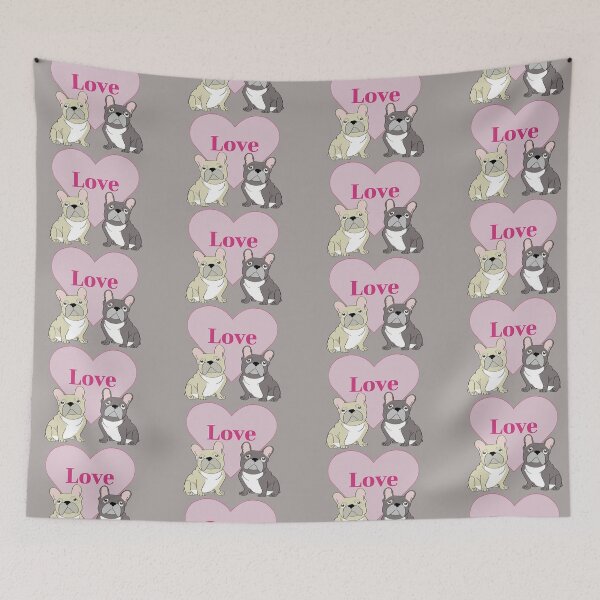 Item preview, Love French Bulldog Duo designed and sold by Mountain-Point.