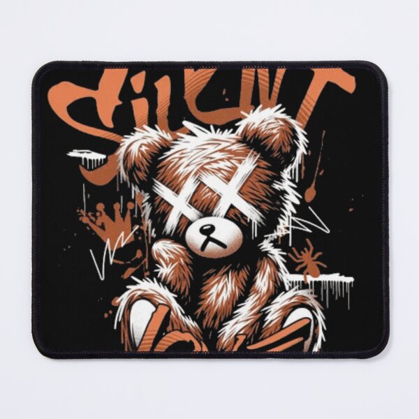 Item preview, Silent Love Graffiti Teddy Bear - Edgy Urban Streetwear designed and sold by GenZFashion000.