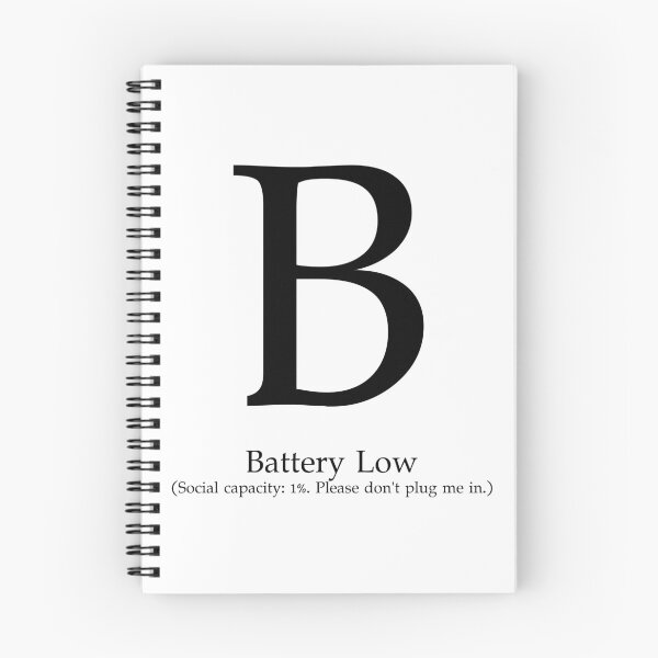 Item preview, Letter B Battery Low Social Capacity designed and sold by AVO-SOURCE.