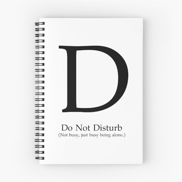 Item preview, Letter D Do Not Disturb Mind designed and sold by AVO-SOURCE.