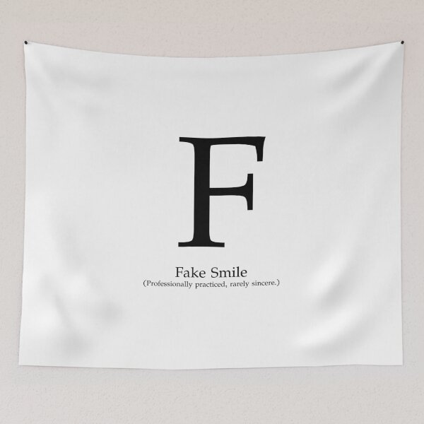 Item preview, Letter F Fake Smile Under Maintenance designed and sold by AVO-SOURCE.