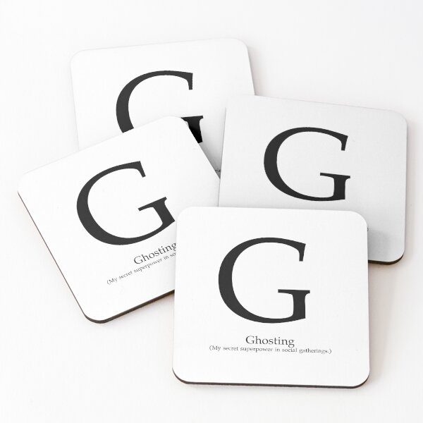 Item preview, Letter G Ghosting Secret Superpower designed and sold by AVO-SOURCE.