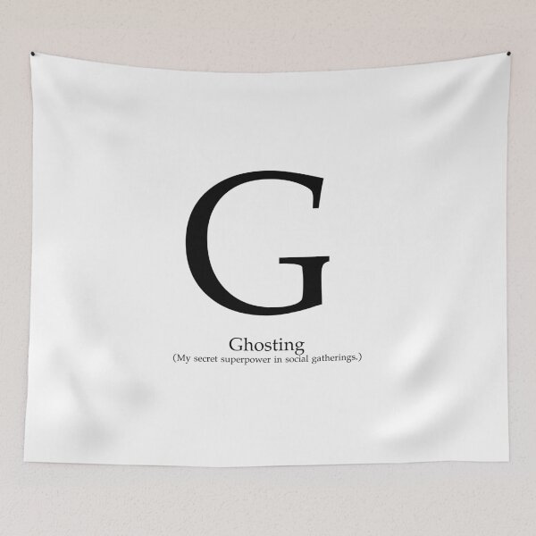 Item preview, Letter G Ghosting Secret Superpower designed and sold by AVO-SOURCE.