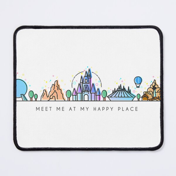 Item preview, Meet Me At My Happy Place Vector Orlando Theme Park Illustration Design designed and sold by ChantalMaillard.