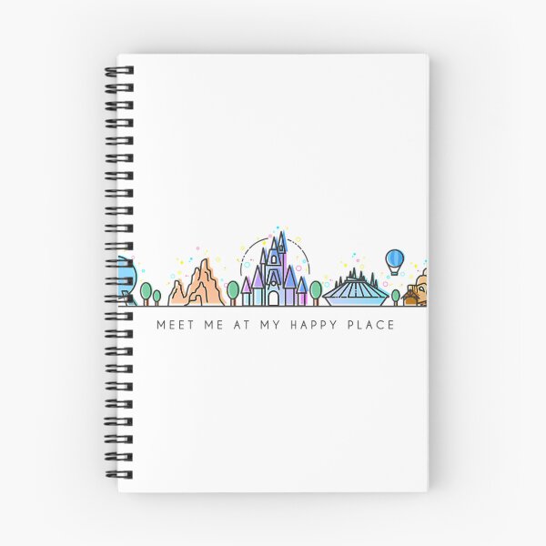 Item preview, Meet Me At My Happy Place Vector Orlando Theme Park Illustration Design designed and sold by ChantalMaillard.