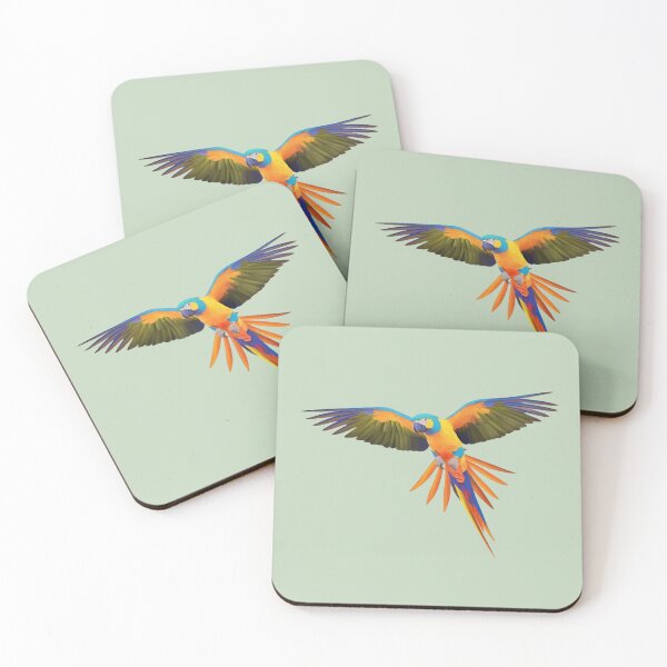 Item preview, yellow parrot mosaic designed and sold by designmari.