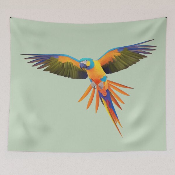 Item preview, yellow parrot mosaic designed and sold by designmari.