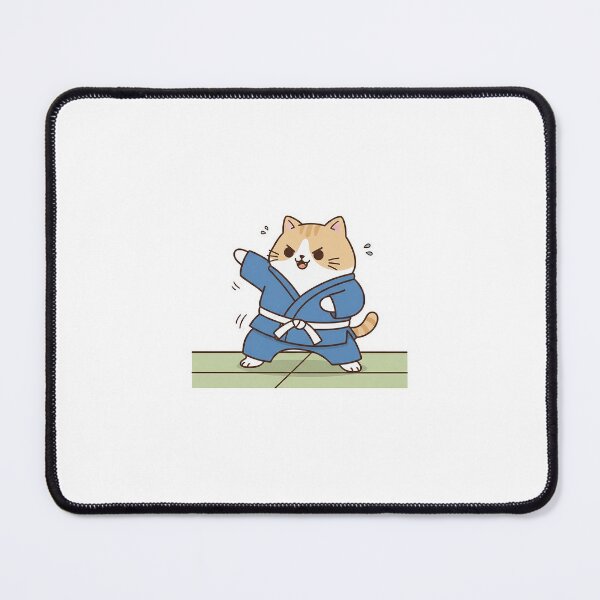 Item preview, Chubby Judoka Cat: Cute Orange Kitty Practicing Judo - Noopnyang Studio designed and sold by NoopnyangStudio.