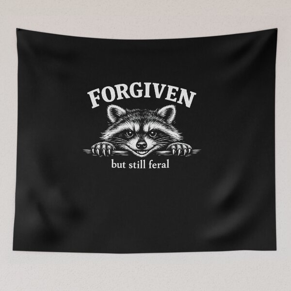 Item preview, Forgiven But Still Feral Raccoon designed and sold by HUTEND.