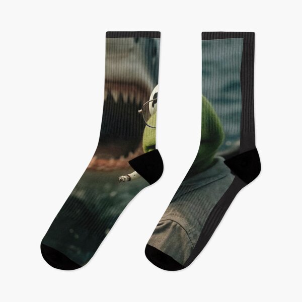 Item preview, Vintage Dark Humor Frog Shark Parody – Retro Cinematic Meme Aesthetic designed and sold by Rhastasnixon.