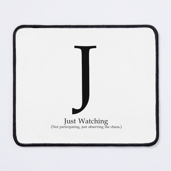Item preview, Letter J Just Watching The Chaos designed and sold by AVO-SOURCE.