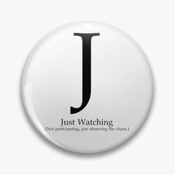 Item preview, Letter J Just Watching The Chaos designed and sold by AVO-SOURCE.